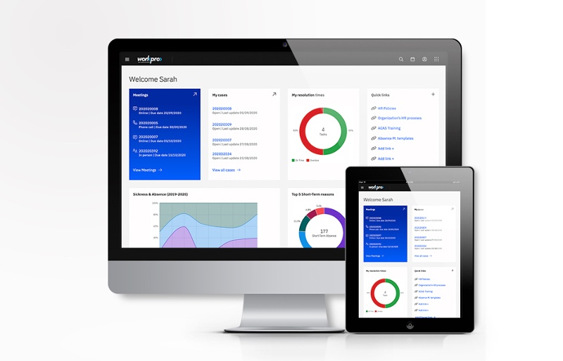 Workpro Connect Portal on desktop and tablet