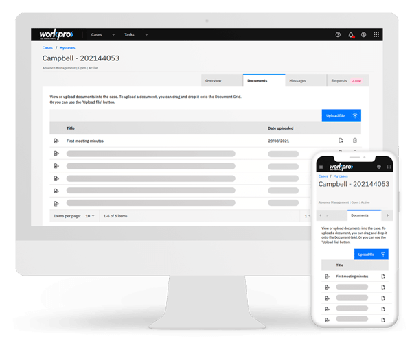 Portal Case Documents Screen