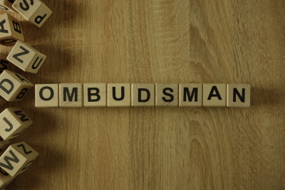 Blocks spelling out Ombudsman.